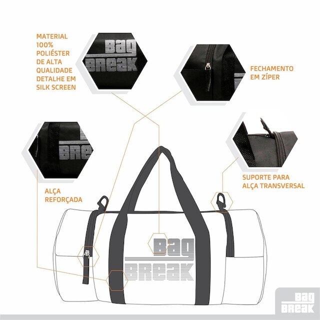 BOLSA MALA PARA TREINO PRETO.
