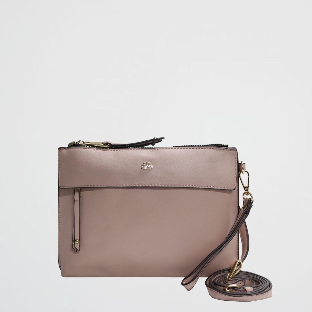 small polly leather crossbody bolsa