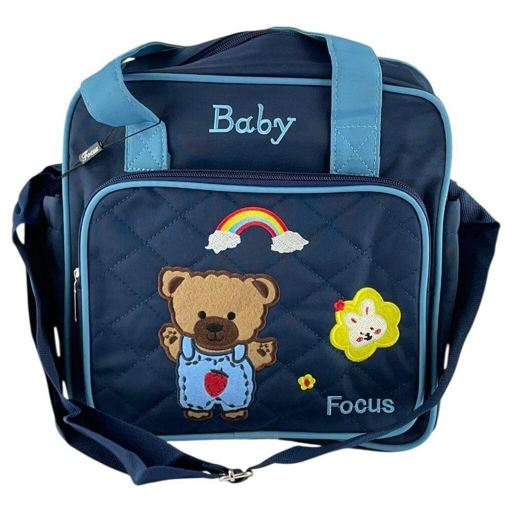 Bolsa Maternidade Baby Ursinho Média com Alça Regulável e de Mão