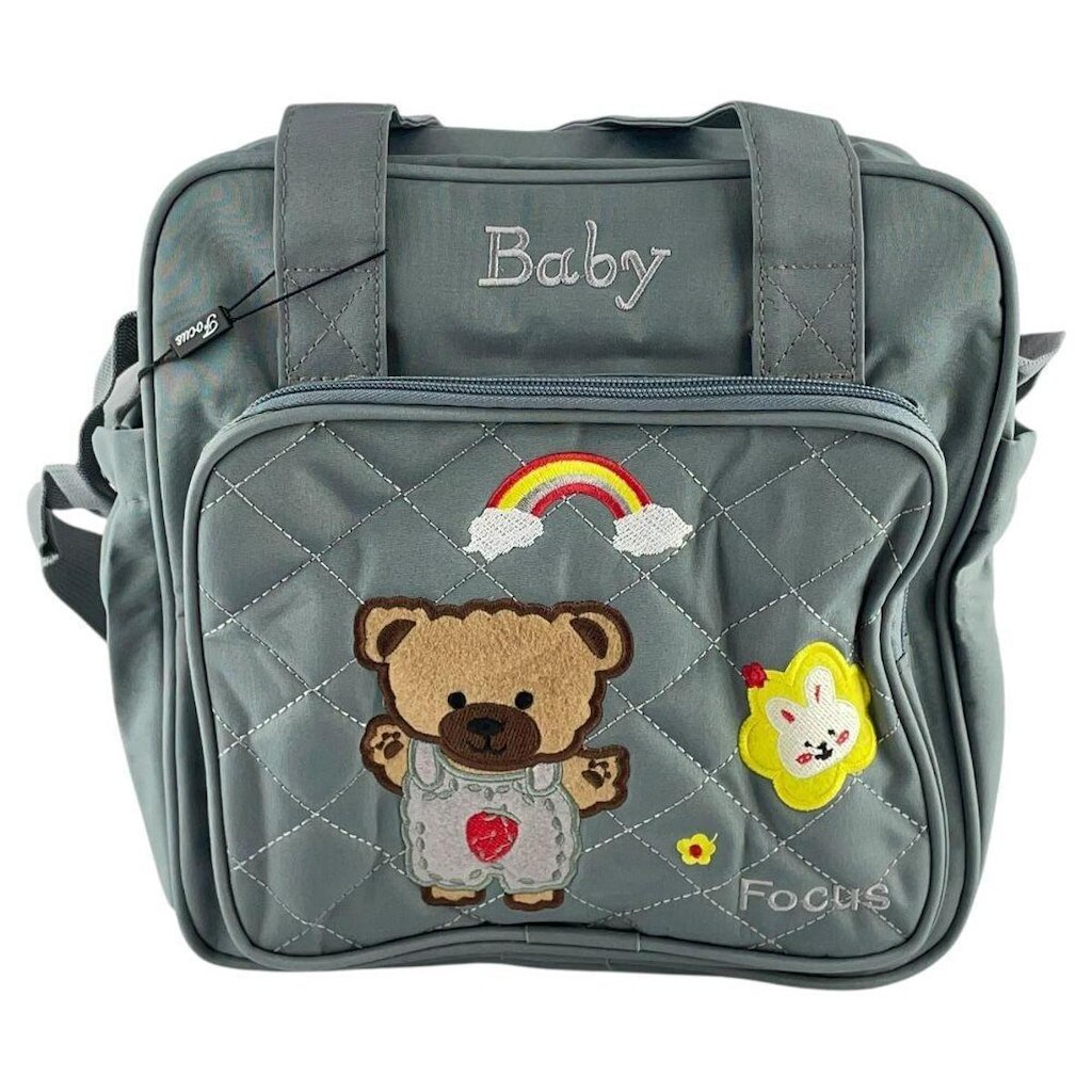 Bolsa Maternidade Baby Ursinho Média com Alça Regulável e de Mão