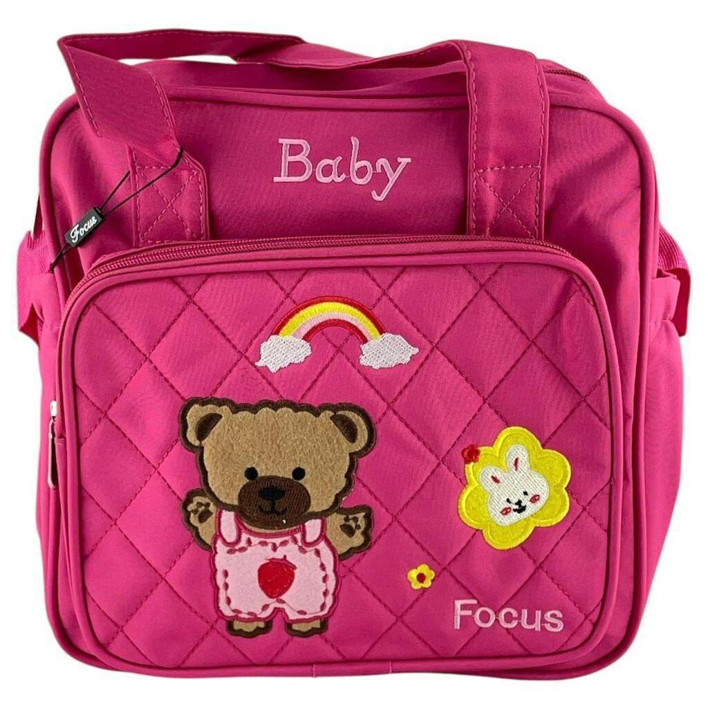 Bolsa Maternidade Baby Ursinho Média com Alça Regulável e de Mão