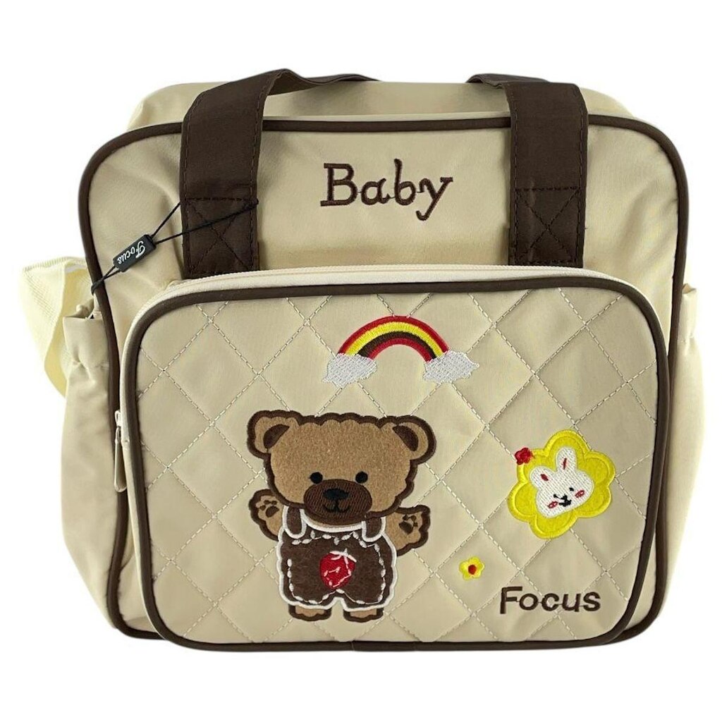 Bolsa Maternidade Baby Ursinho Média com Alça Regulável e de Mão