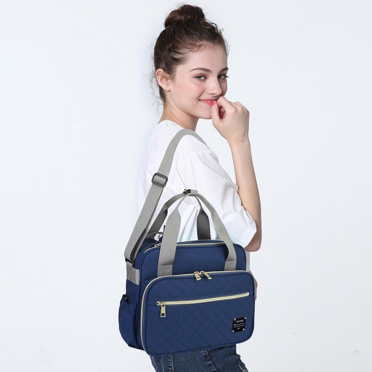 navy blue weekender bolsa