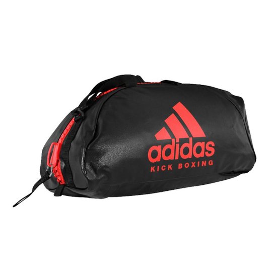 Bolsa Mochila Adidas Kick Boxing 2in1 Essential 50L - Preto+Vermelho Menor preço em Bolsa Mochila Adidas Kick Boxing 2in1 Essential 50L - Preto+Vermelho