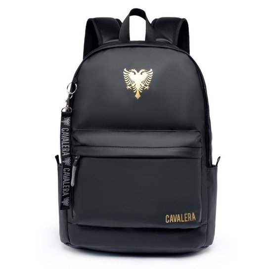 Bolsa Mochila Cavalera Premium Reforçada Espaçosa Casual Dia a Dia Escolar Faculdade - Preto Menor preço em Bolsa Mochila Cavalera Premium Reforçada Espaçosa Casual Dia a Dia Escolar Faculdade - Preto