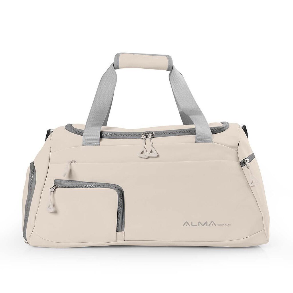 Bolsa Para Academia Fit Nude 5 Compartimentos Alma Genius