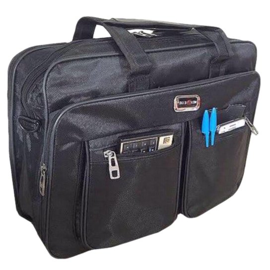 Bolsa Pasta Notebook Grande Masculino Maleta Executiva - PRETO - Preto Menor preço em Bolsa Pasta Notebook Grande Masculino Maleta Executiva - PRETO - Preto