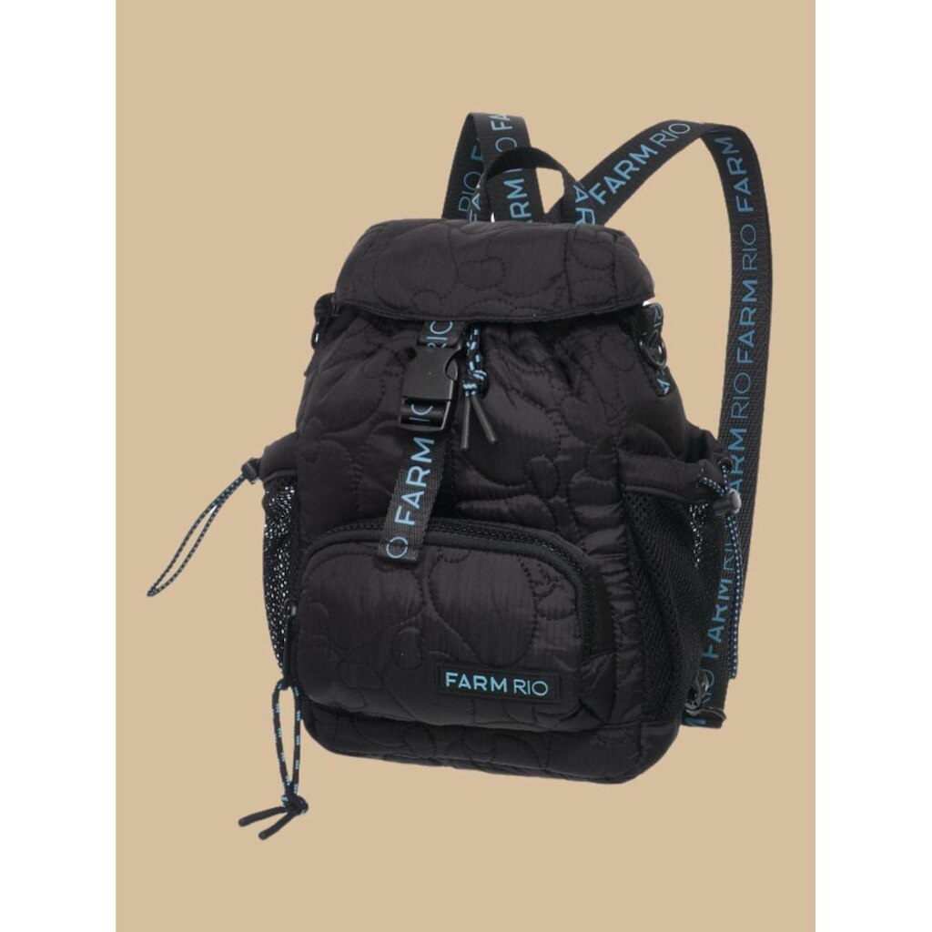 Bolsa Pipoquinha Puffer Lisos Preta Farm