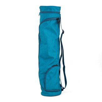 Bolsa porta tapete de yoga mat impermeável asana premium, estampada, bolso externo e alça regulável