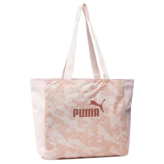 Bolsa Puma Core Up Large Shopper Feminina - Rosa Claro Menor preço em Bolsa Puma Core Up Large Shopper Feminina - Rosa Claro