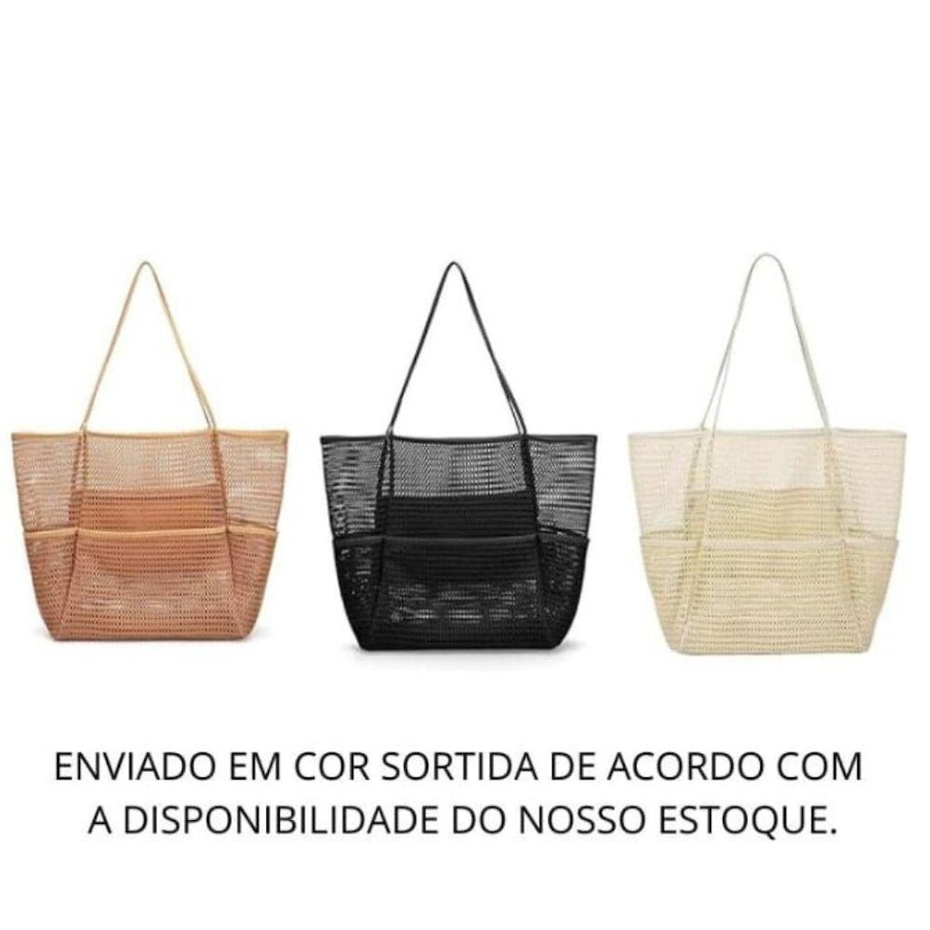 Bolsa Sacola Transparente Moda Praia e Piscina
