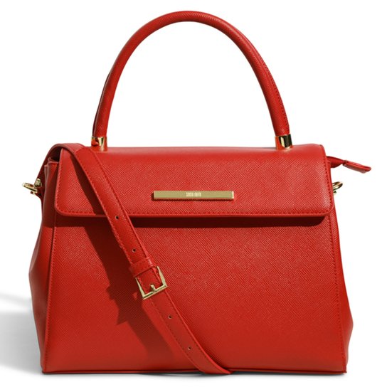 Bolsa Santa Lolla Flap Grande Feminina - Vermelho Menor preço em Bolsa Santa Lolla Flap Grande Feminina - Vermelho