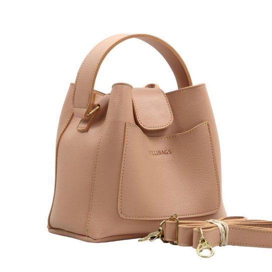 Bolsa Saquinho Transversal Regulável WilliBags Com Divisórias Internas Alça de Mão Bolso Externo - Bege Menor preço em Bolsa Saquinho Transversal Regulável WilliBags Com Divisórias Internas Alça de Mão Bolso Externo - Bege