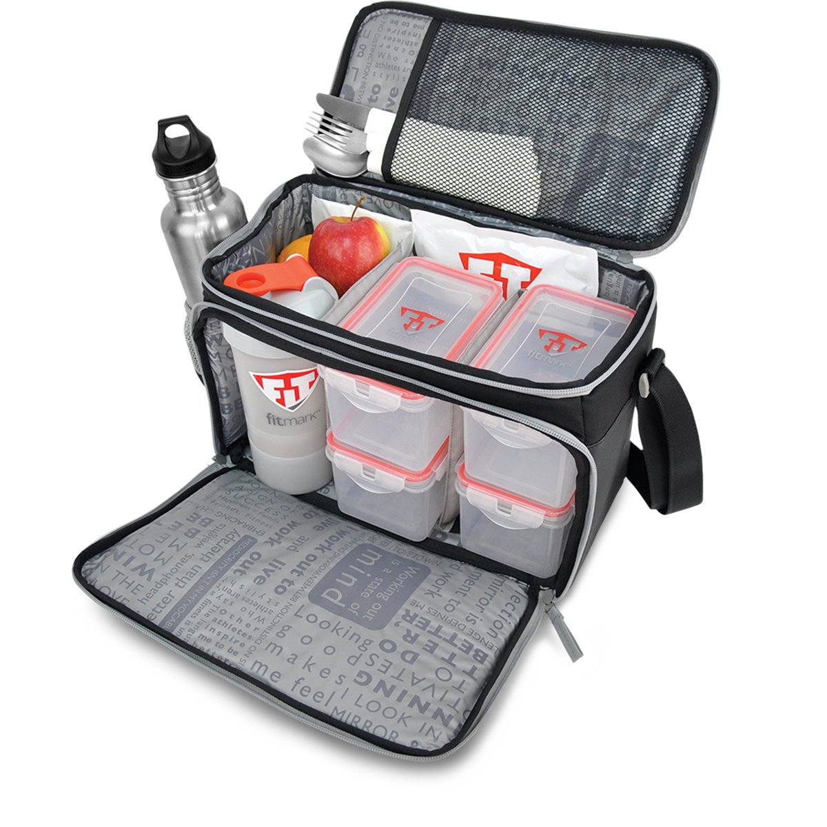 gym bolsa with food compartment