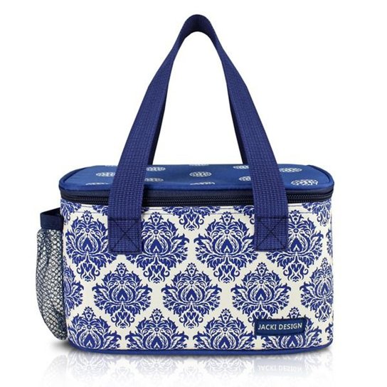 Bolsa Térmica com compartimento rede na lateral Jacki Design Bella Vitta - Azul