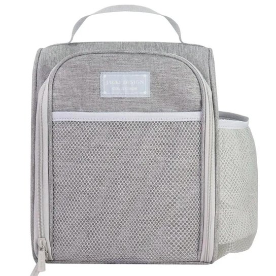 Bolsa Térmica Marmita Trabalho Escola Academia Lancheira Bag - Cinza Menor preço em Bolsa Térmica Marmita Trabalho Escola Academia Lancheira Bag - Cinza