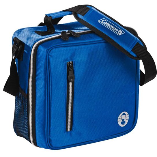 Bolsa Térmica Messenger Coleman Capacidade para 12 Latas com Alça - Azul
