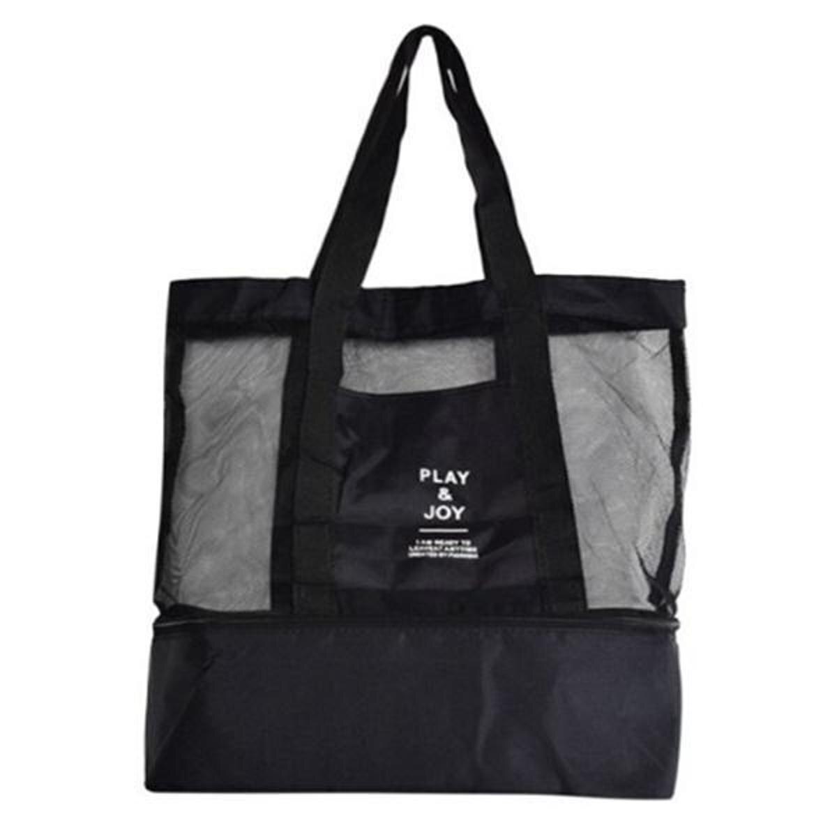 Bolsa Térmica praia bebidas lanche piquenique passeio - Preto | Netshoes
