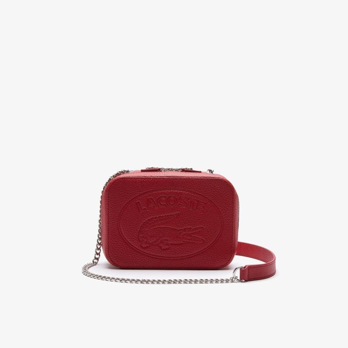 small red leather bolsa