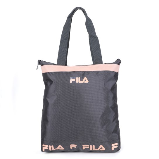 Bolsa Tiracolo Fila Logo - Cinza+Rosa é ruim? Bolsa Tiracolo Fila Logo - Cinza+Rosa é boa?
