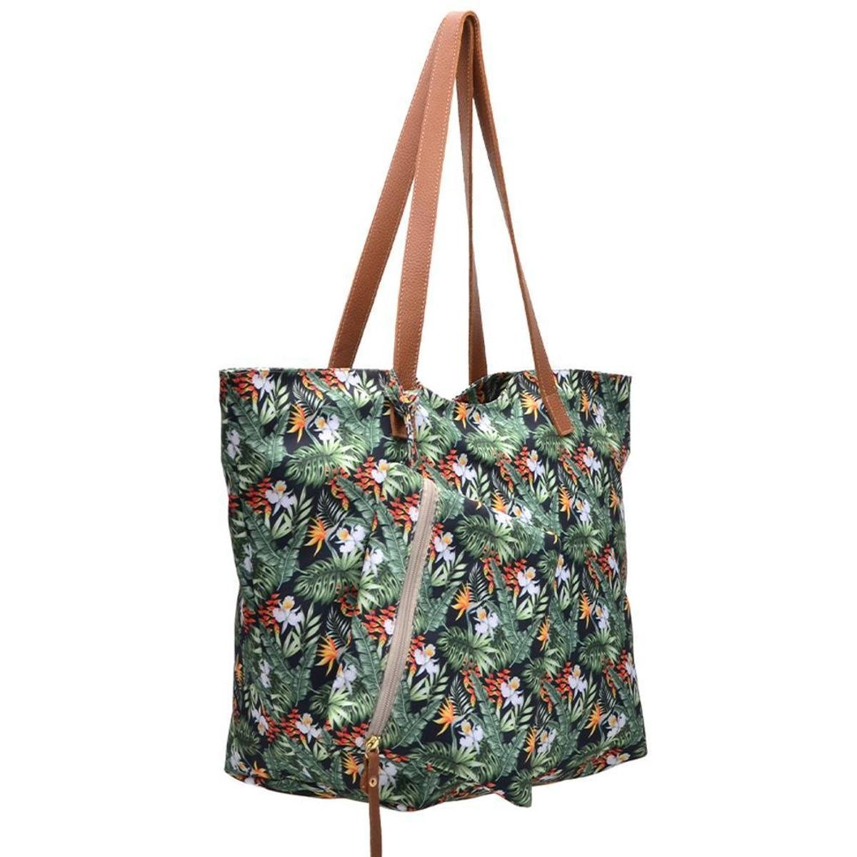 flowery tote bolsa