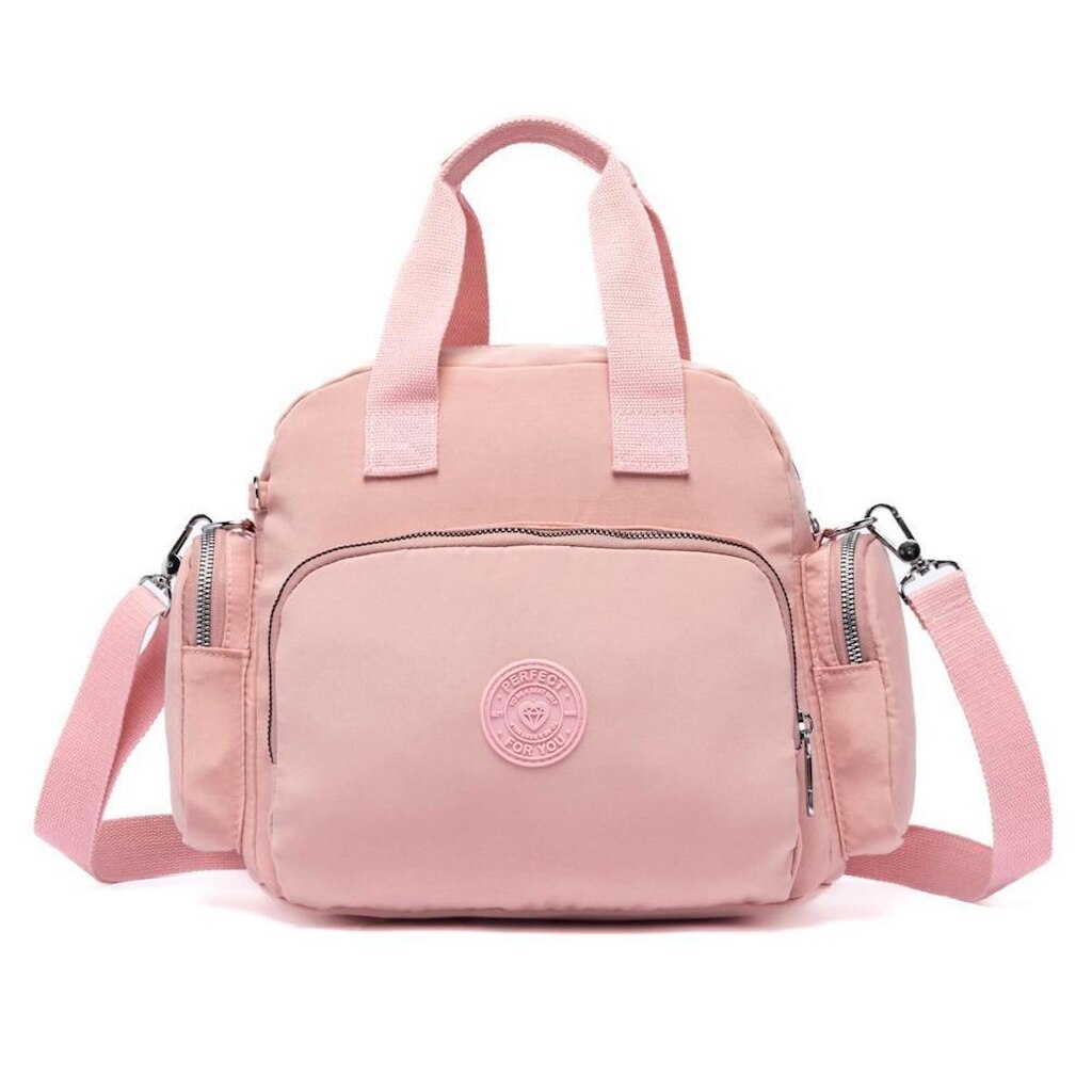 Bolsa Transversal Feminina Espaçosa USB Trabalho Multifuncional Reforçada Faculdade
