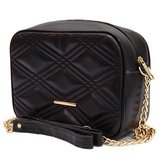 Bolsa Transversal Feminina Matelassê Alça Fixa Bolso Casual