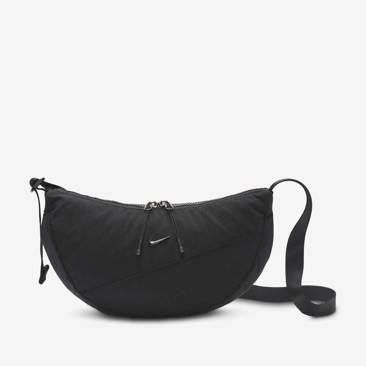 Bolsa Transversal Nike Aura Unissex - Preto+Prata | Netshoes