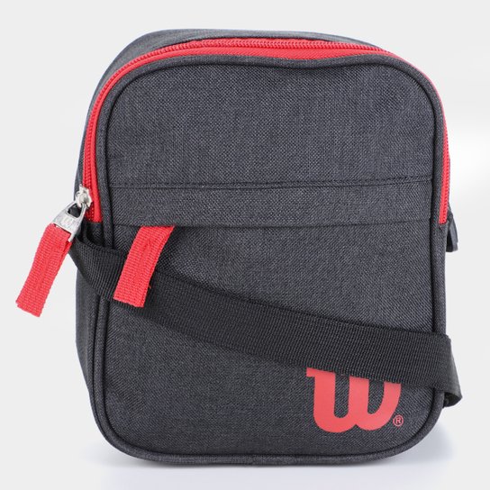 Bolsa Wilson Shoulder Bag - 2L - Preto+Vermelho Menor preço em Bolsa Wilson Shoulder Bag - 2L - Preto+Vermelho