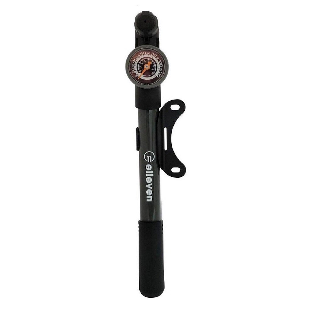 Bomba Ar Mtb Plast Mini Automática Ergo Com Manometro 120Psi  Elleven