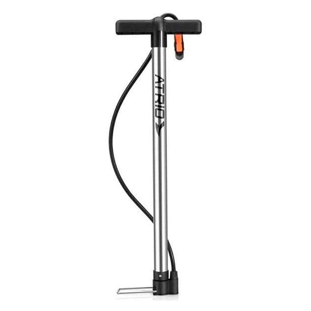 Bomba de Ar de Chão - Pressão máxima 140 psi - válvula Presta ou Schreder - Multilaser Atrio BI229