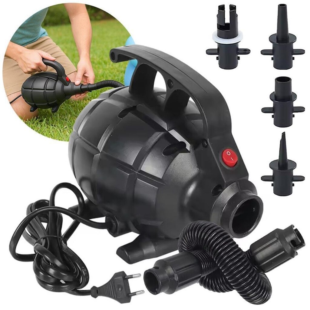 Bomba de Ar Elétrica Premium Pump Grande 600W com 4 Bicos VG Plus 220v