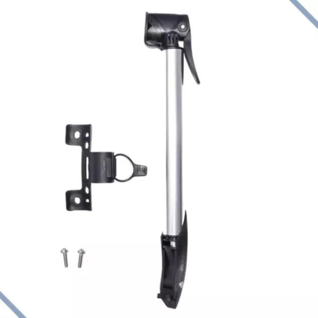Bomba de ar GTS Alumínio Mini Pump P/ Bike Bico Fino/Grosso