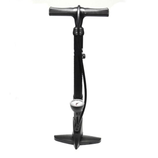 Bomba de Pé para Bicicleta Giyo Gf-43p com Manometro Bike - Preto