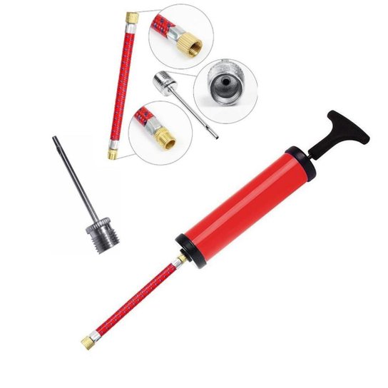 Bomba Manual com Birro para Encher Bolas - Verde é ruim? Bomba Manual com Birro para Encher Bolas - Verde é boa?