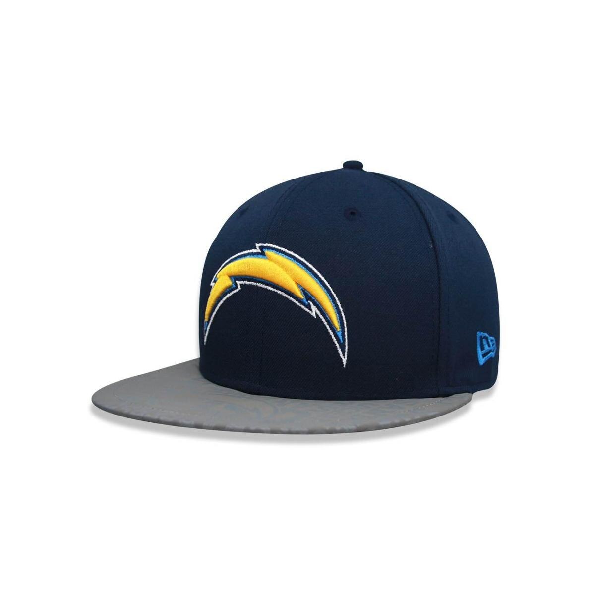 Boné New Era 5950 Los Angeles Chargers Aba Reta Marinho