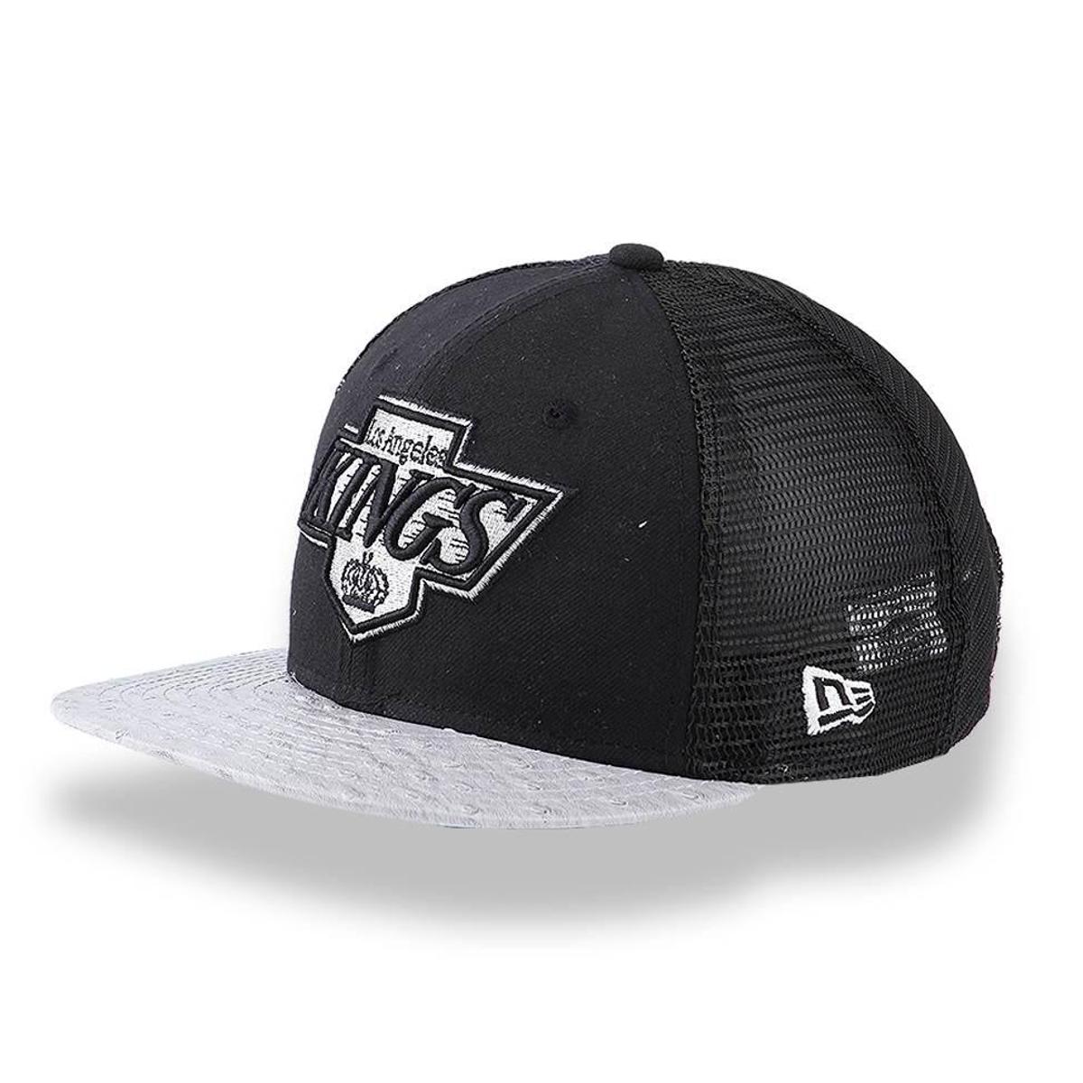 BONE 950 LOS ANGELES KINGS NHL ABA RETA PRETO NEW ERA - Preto | Netshoes