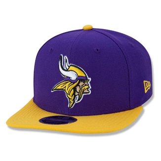 BONE 9FIFTY ORIGINAL FIT NFL MINNESOTA VICKINGS TEAM COLOR ABA RETA SNAPBACK ROXO NEW ERA