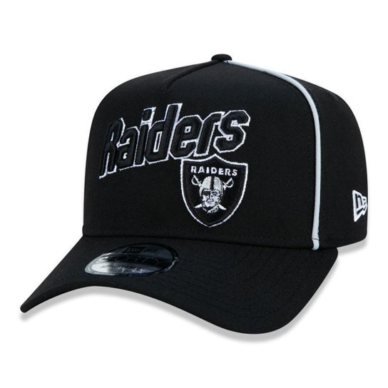 Boné 9Forty AFrame Nfl Oakland Raiders Core Stamp Snapback New Era - Preto Menor preço em Boné 9Forty AFrame Nfl Oakland Raiders Core Stamp Snapback New Era - Preto