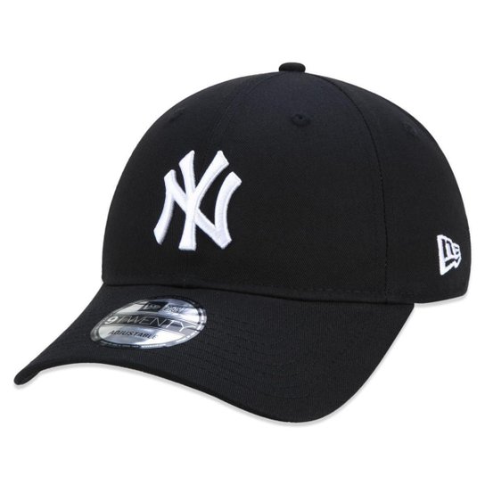 BONE 9TWENTY MLB NEW YORK YANKEES ABA CURVA AZUL MARINHO STRAPBACK PRETO NEW ERA - Preto Menor preço em BONE 9TWENTY MLB NEW YORK YANKEES ABA CURVA AZUL MARINHO STRAPBACK PRETO NEW ERA - Preto