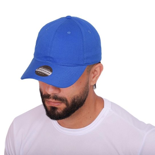 Boné Aba Curva Curvada Resina Premium Liso Masculino Dad Hat Strapback Ajustável Fitão - Azul Royal é ruim? Boné Aba Curva Curvada Resina Premium Liso Masculino Dad Hat Strapback Ajustável Fitão - Azul Royal é boa?