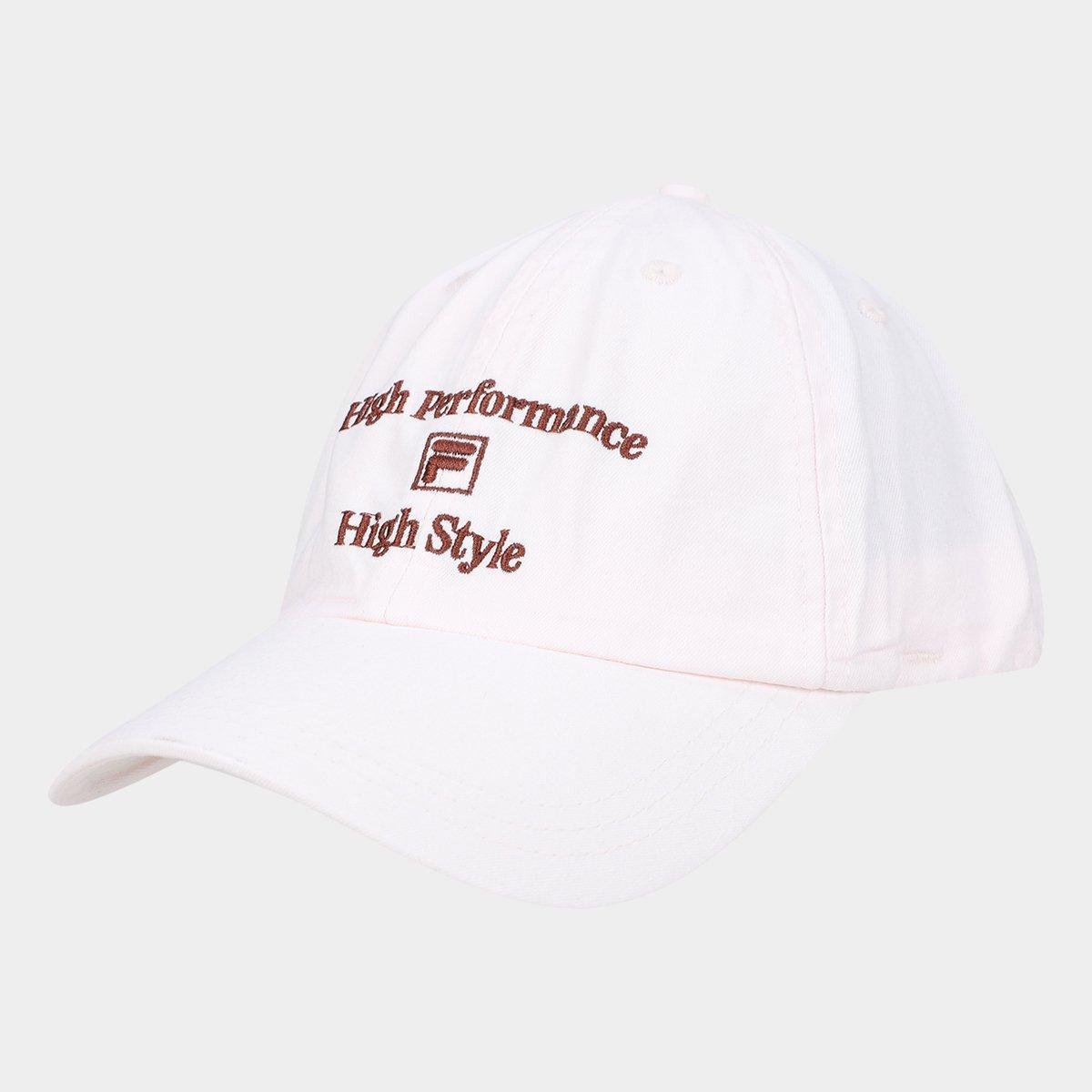 Boné Aba Curva Fila High Sport F-Box Off White+Azul