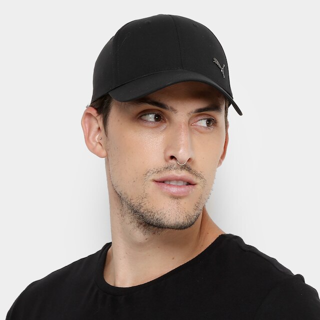 Boné Aba Curva Puma Metal Cat Strapback
