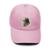 Boné Aba Curva Regulável Strapback Border Collie - Rosa