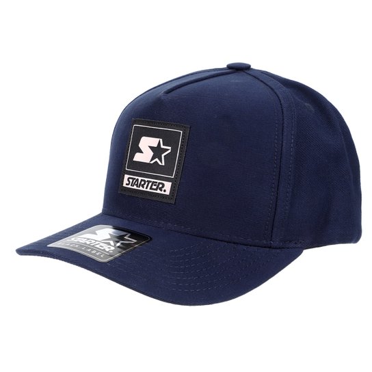 Boné Aba Curva Starter Snapback Masculino - Azul Navy Menor preço em Boné Aba Curva Starter Snapback Masculino - Azul Navy