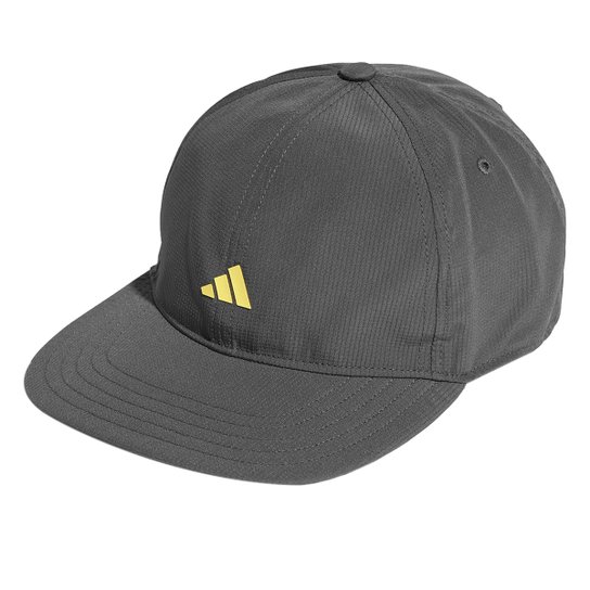 Boné Aba Reta Adidas Essentials Strapback - Chumbo+Amarelo Menor preço em Boné Aba Reta Adidas Essentials Strapback - Chumbo+Amarelo