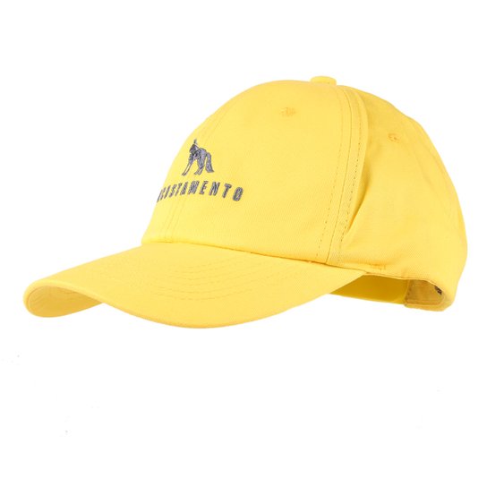 Boné Acostamento Aba Curva Snapback Bordado Masculino - Amarelo