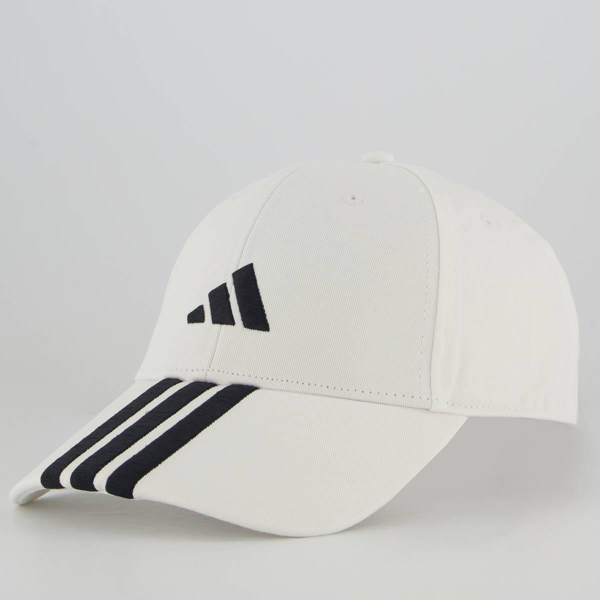 Boné Adidas 3 Listras Branco - Branco | Netshoes