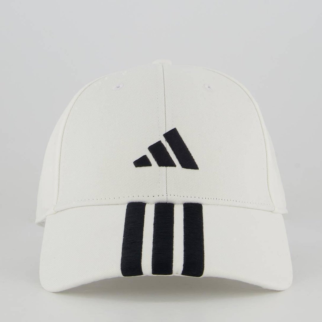 Boné Adidas 3 Listras Branco - Branco | Netshoes