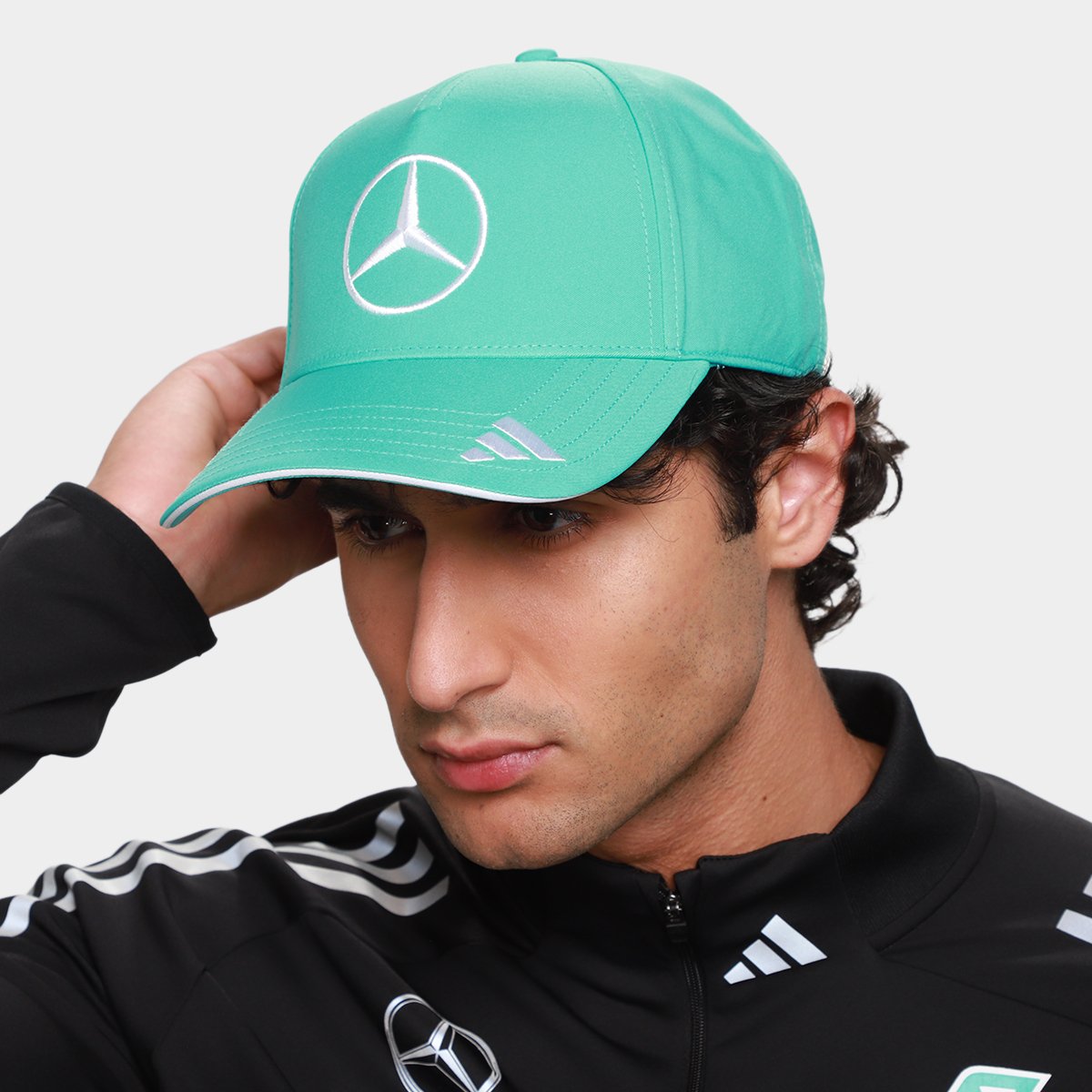 Boné Adidas Aba Curva Mercedes Petronas - 1